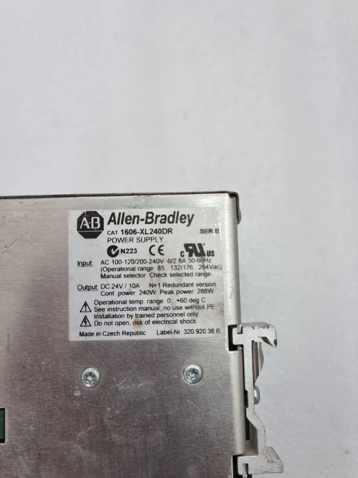 Allen Bradley 1606-XL240DR Power Supply 100-120/200-240Vac Output-Dc24V 10A